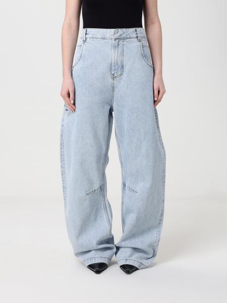 Cotton Denim Wide-leg Jeans Entire Studios