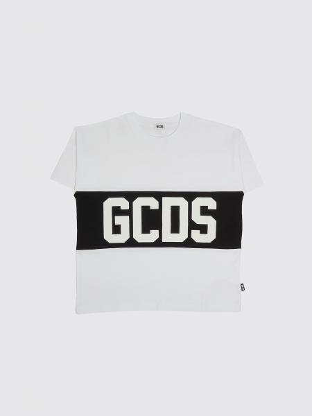 T-shirt en coton avec logo GCDS Junior
