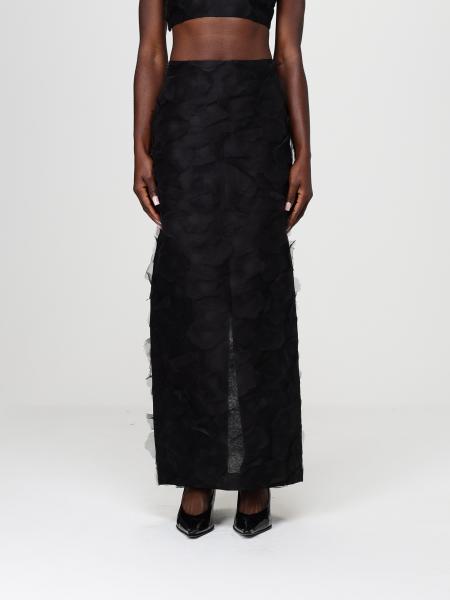 Max Mara Long Silk Jacquard Skirt
