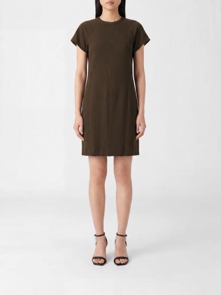 Brunello Cucinelli Viskose-Leinen-Kleid mit Monile