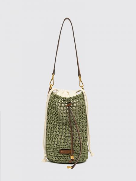 Borsa a secchiello Nefeli Gianni Chiarini in rafia crochet