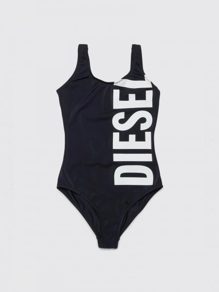 Diesel Polyamide One-Piece Swimsuit with Printed Logo
