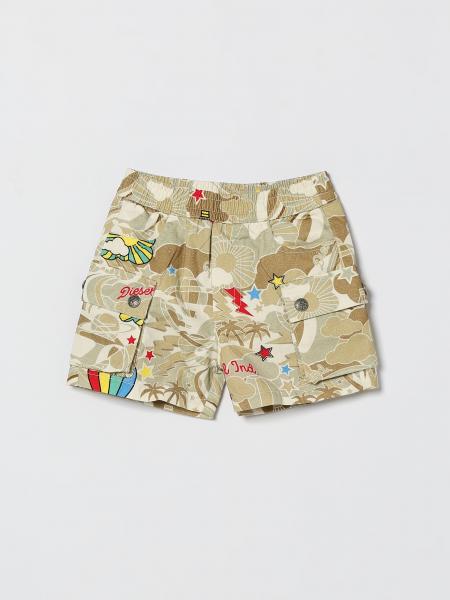 Diesel Printed Cotton Cargo Shorts