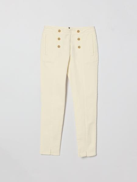 Stretch Cotton Trousers Balmain
