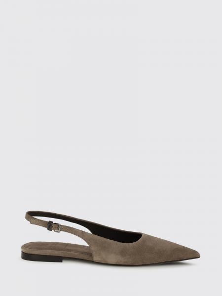 Suede Slingbacks Brunello Cucinelli