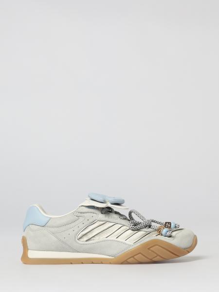 Wave Pulse Sneakers aus Wildleder und plissiertem Satin von Fendi