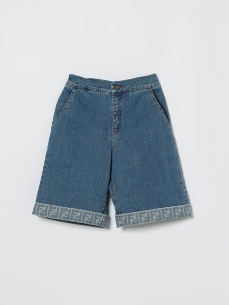 Fendi Stretch Denim Shorts