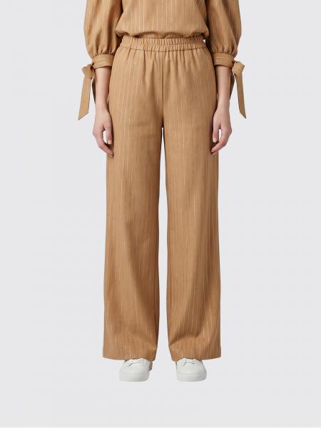 Lurex Cotton Blend Palazzo Trousers Twinset U&B