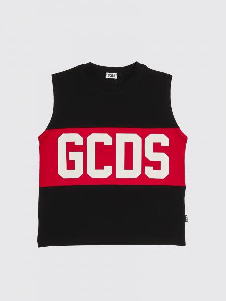 GCDS Junior Logo Cotton Tank Top