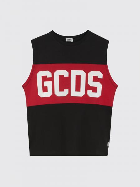 GCDS Junior Logo Cotton Tank Top