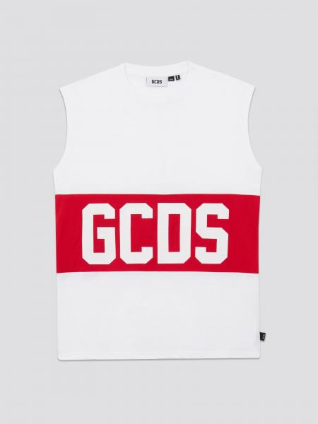 GCDS Junior Logo Cotton Tank Top