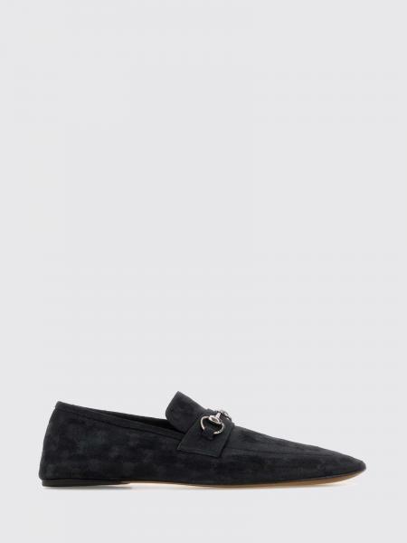 Mocassino Gucci in misto cotone used con monogram GG jacquard