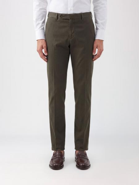Stretch Cotton And Silk Chino Trousers PT Torino