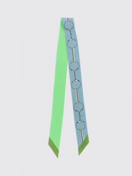 Gucci Horsebit Print Silk Bandeau