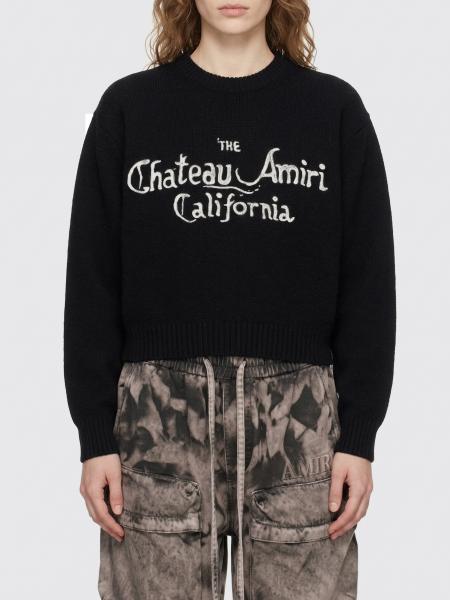 Cotton Sweater With Logo Amiri
