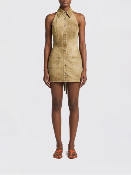 Blumarine Cotton Denim Mini Dress