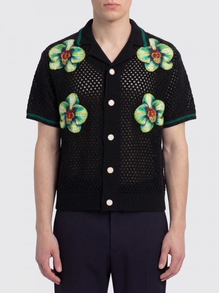 Floral Print Crochet Shirt Casablanca