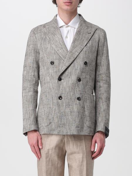 Tagliatore Double-Breasted Cotton and Silk Blazer