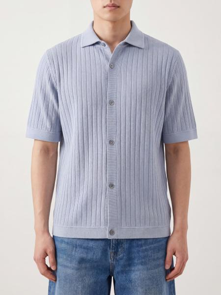 Lardini Cotton Polo Cardigan
