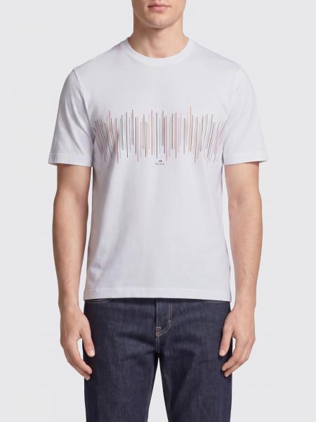 Paul Smith Cotton T-Shirt with Multicolor Print