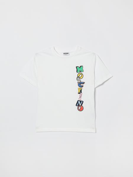 Cotton T-Shirt with Logo Moschino