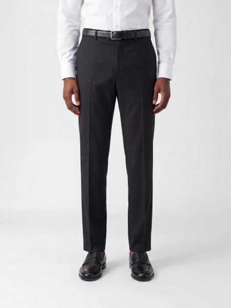 Tagliatore Wide Leg Tailored Trousers in Virgin Wool