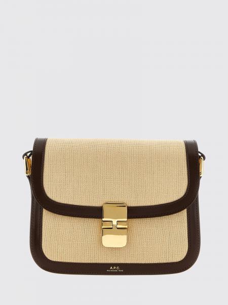 Grace Canvas and Leather Bag A.P.C.