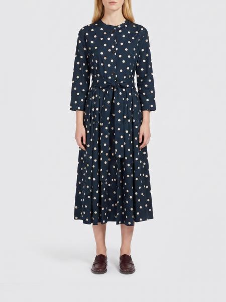 Printed Cotton Midi Dress 'S Max Mara