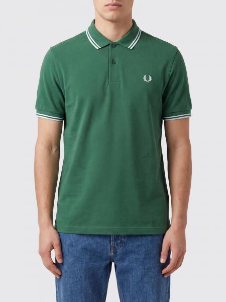Fred Perry 로고 코튼 폴로 셔츠