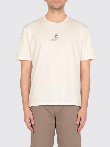 Cotton T-Shirt with Logo Premiata