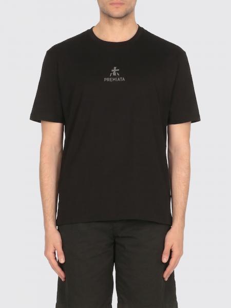 Cotton T-Shirt with Logo Premiata