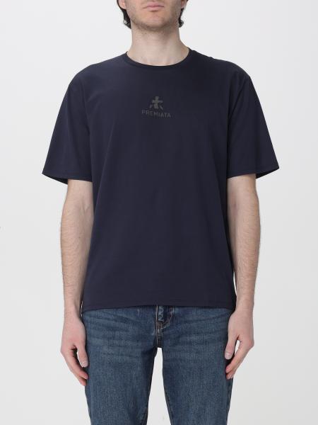 Cotton T-Shirt with Logo Premiata