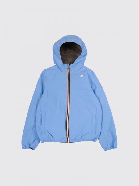 Giacca a vento in cotone con cappuccio K-way