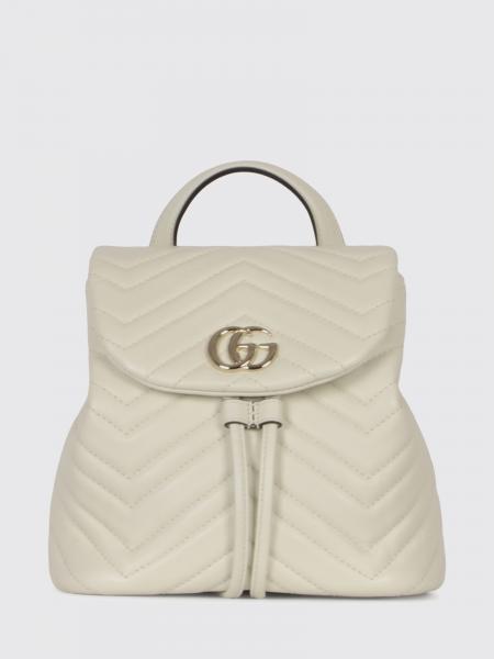 GG Marmont Rucksack aus gestepptem Nappaleder mit Chevron-Muster Gucci