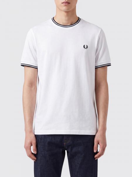 Fred Perry Cotton T-Shirt with Logo
