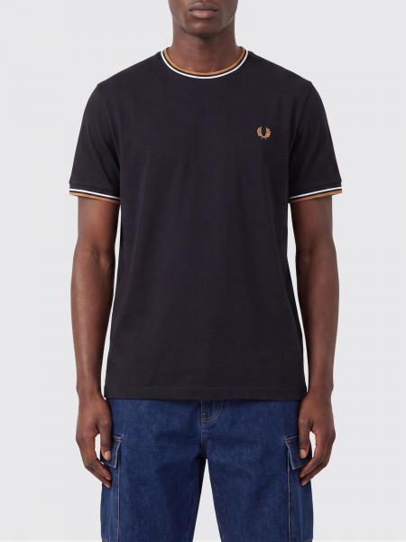 Fred Perry Cotton T-Shirt with Logo