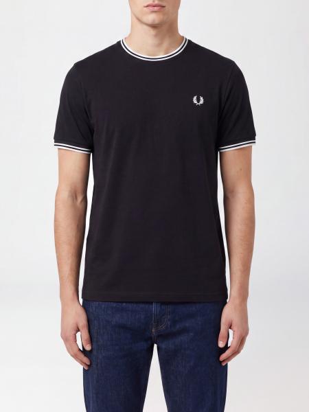 Fred Perry Cotton T-Shirt with Logo