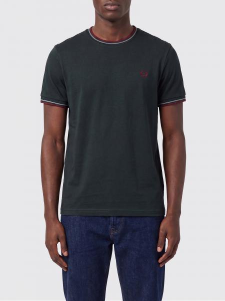 Fred Perry Cotton T-Shirt with Logo