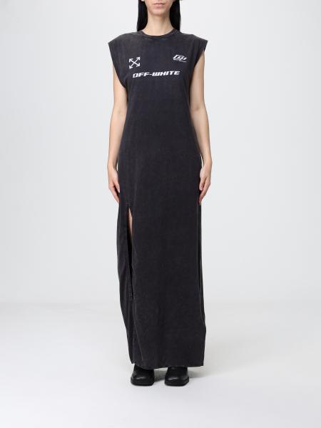 Off-White Langes Baumwollkleid