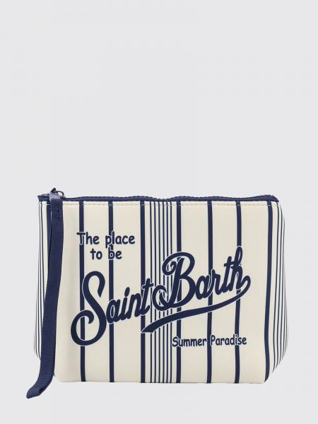 Aline Striped Polyester Pouch MC2 Saint Barth