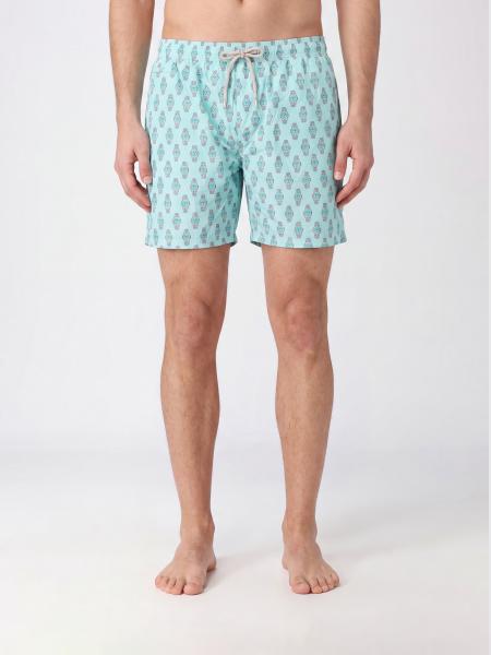 Printed Boxer Swim Trunks Mc2 Saint Barth