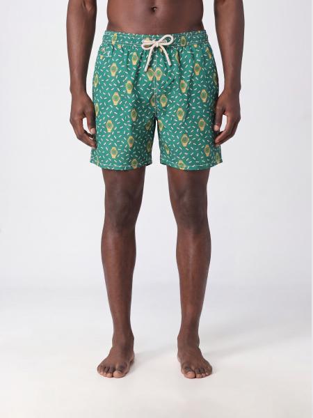 Printed Boxer Swim Trunks Mc2 Saint Barth
