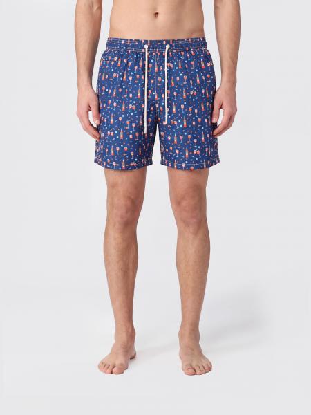 Printed Boxer Swim Trunks Mc2 Saint Barth