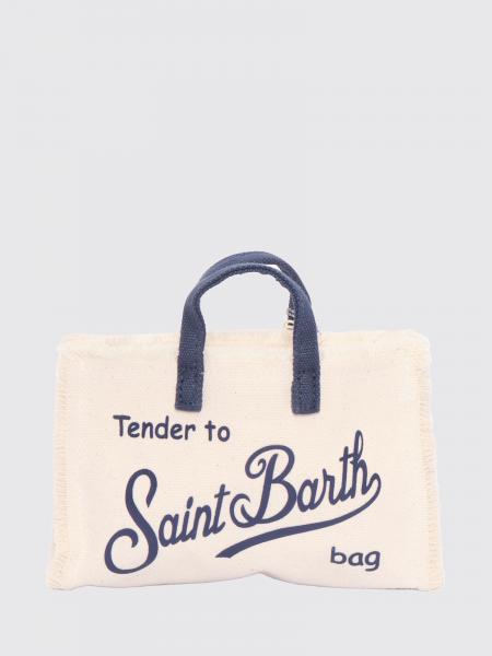 Gestreifte Baumwoll-Canvas-Tasche MC2 Saint Barth