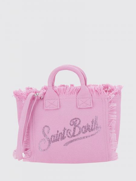 Sac Vanity MC2 Saint Barth en denim de coton avec logo imprimé