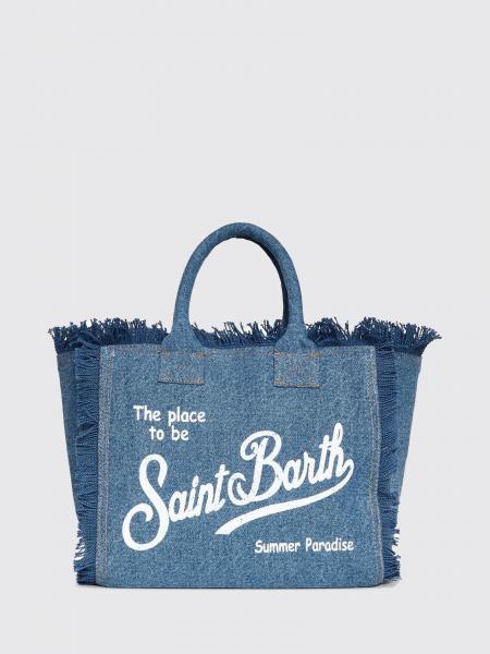 Colette Baumwoll-Canvas-Tasche mit Logo MC2 Saint Barth