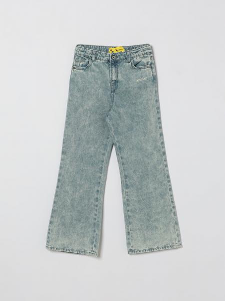 Cotton Denim Jeans Off-White Kids