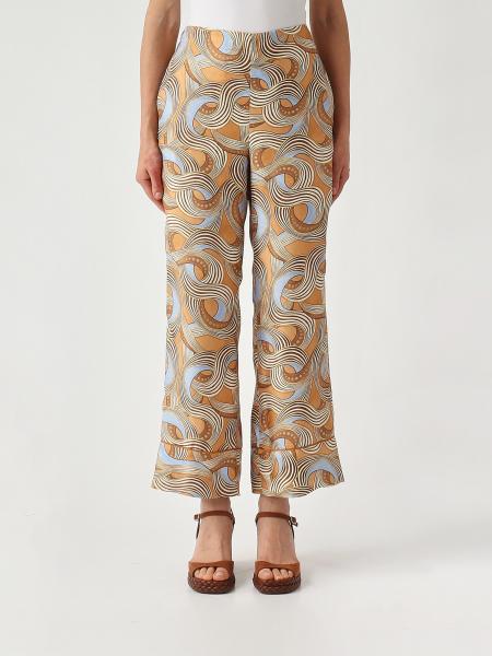 Bedruckte Seidenhose Maliparmi