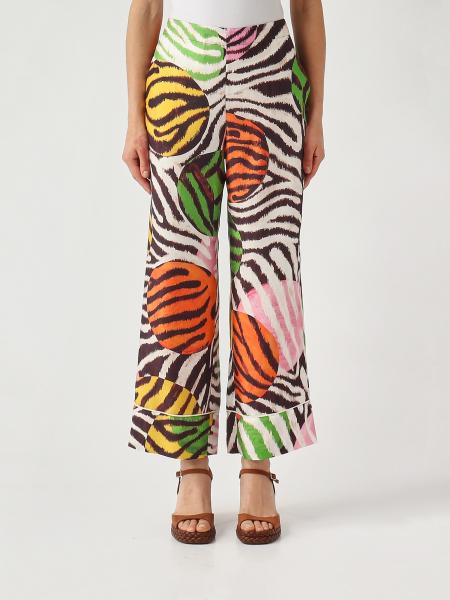 Bedruckte Seidenhose Maliparmi
