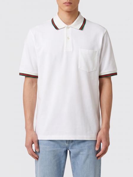 Web Cotton Polo Shirt Gucci